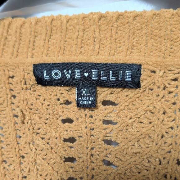 Love Ellie Women's Mustard Yellow Open Cardigan - Picture 2 of 7